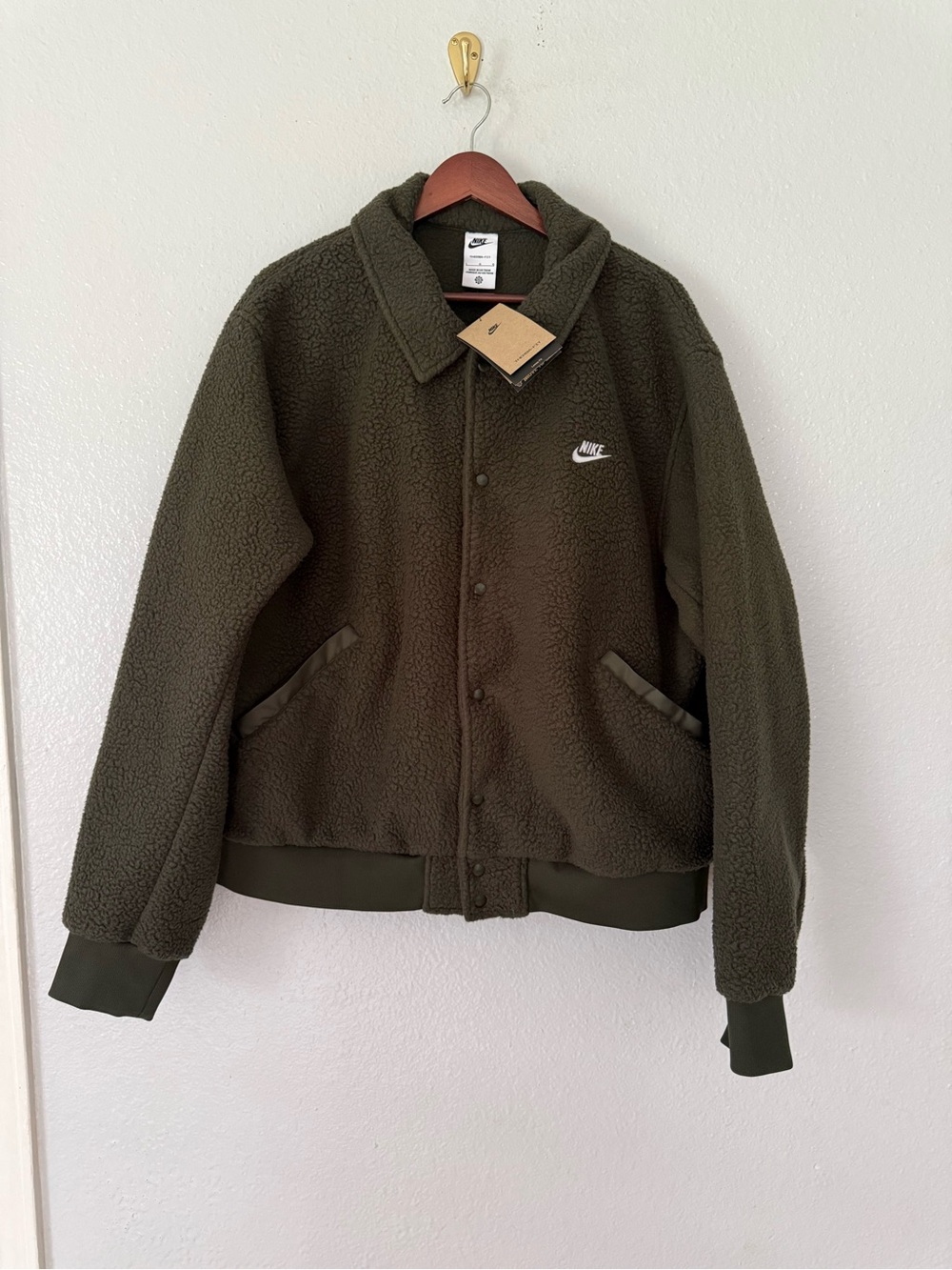 New Nike Men’s Fleece Jacket Size: Laege
